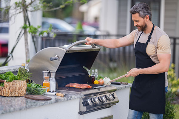 Grills & outdoor kitchens using Propane & Gas Piping Orlando & Crescent City